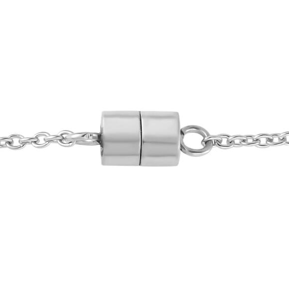 Multi Gemstone Necklace 18” in Stainless Steel 3.35 ctw - Picture 8 of 9